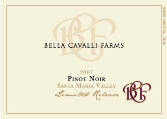Bella Cavalli Farms 2007 Pinot Noir