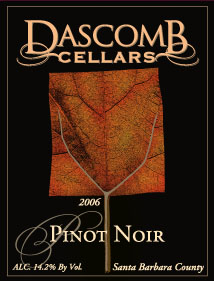 Dascomb Cellars Pinot Noir label image