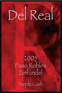 Del Real 2005 Zinfandel label image