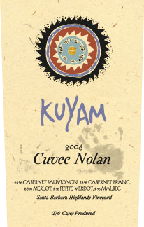 Kuyam Cuvée Nolan label image